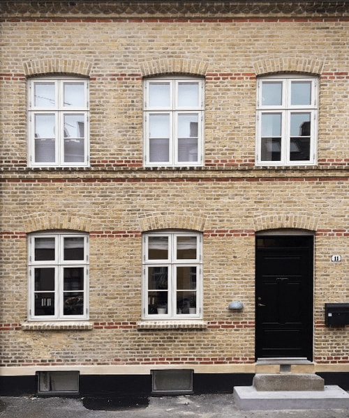 renorveret murstensfacade